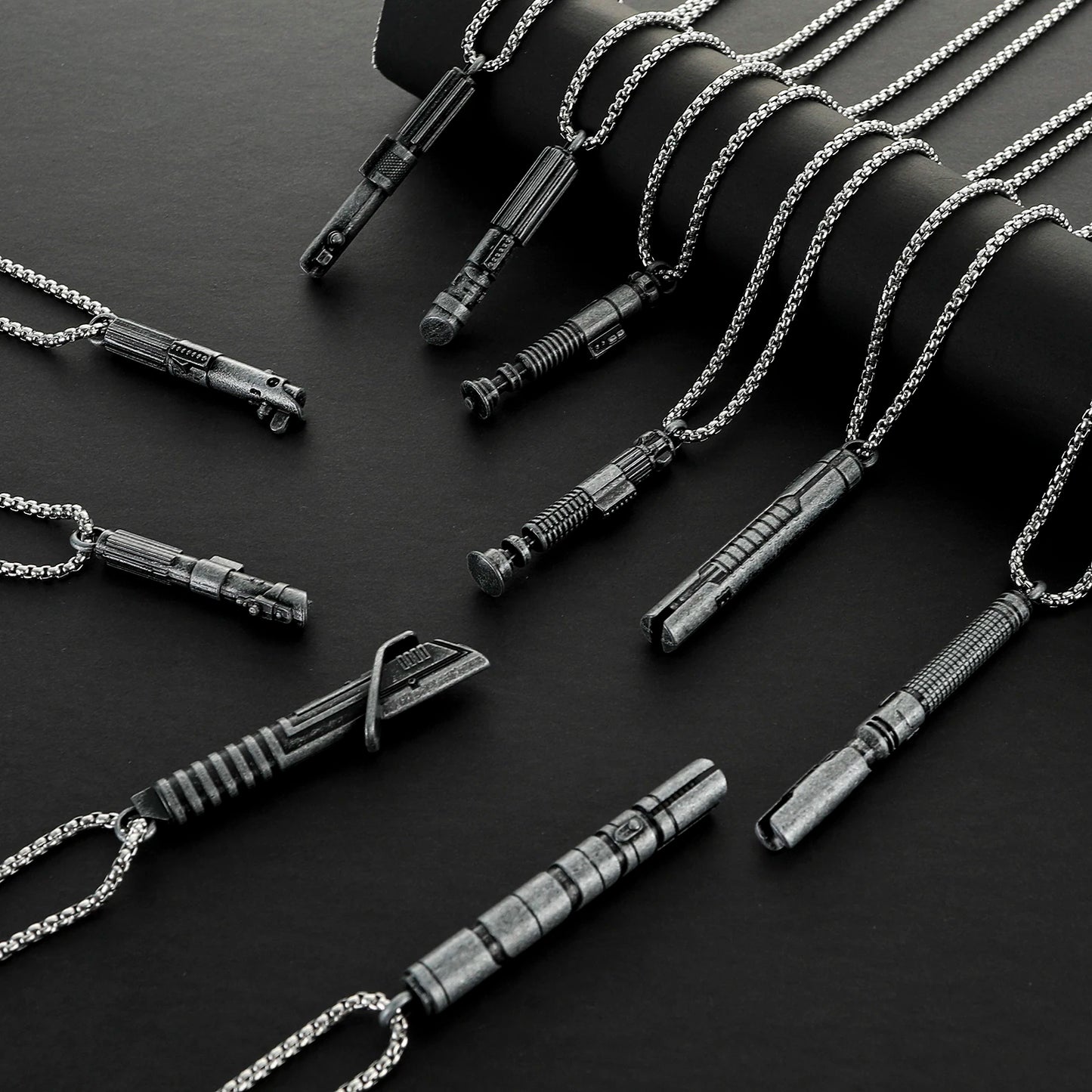 Saber Simulation Necklace Metal Material